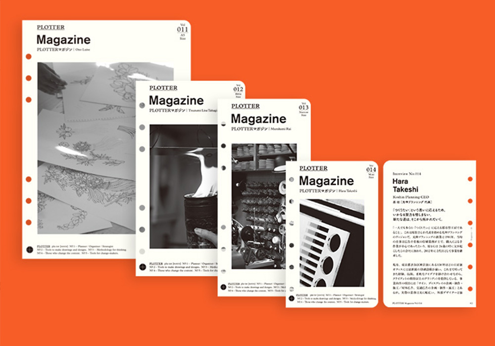 PLOTTER Magazine Pages that come with the PLOTTER Monthly or Weekly calendar refills.