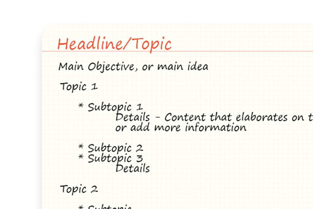 Close-up of Brainstorming notes on PLOTTER 2mm Grid Refill for A5 Size.