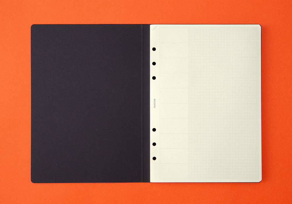 The Chart Grid design of a PLOTTER Notepad.