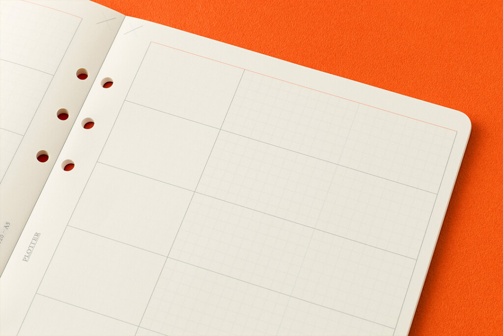 Close up of A5 Chart Grid Refill Memo Pad.
