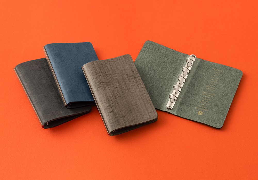 PLOTTER Leather Binders Mini 5 Size in Horse Hair II Leather.