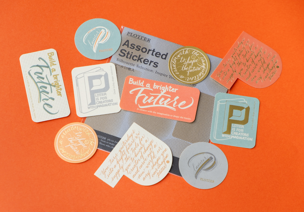 10 designs of PLOTTER Assorted Stickers Set.