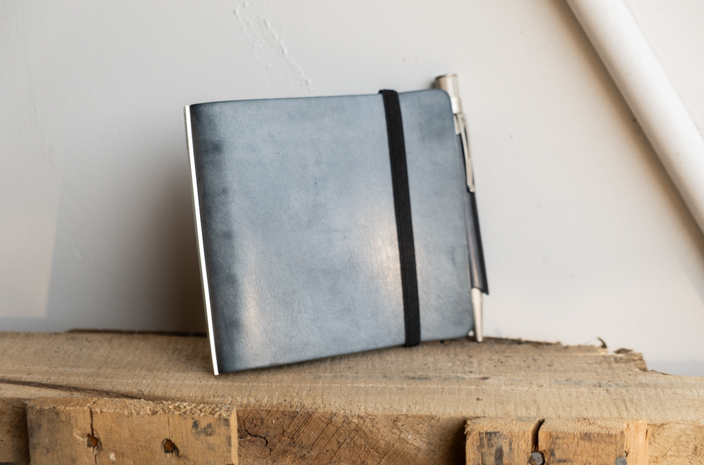 PLOTTER Shiranami Leather Binder in Mini 5 Square Size.