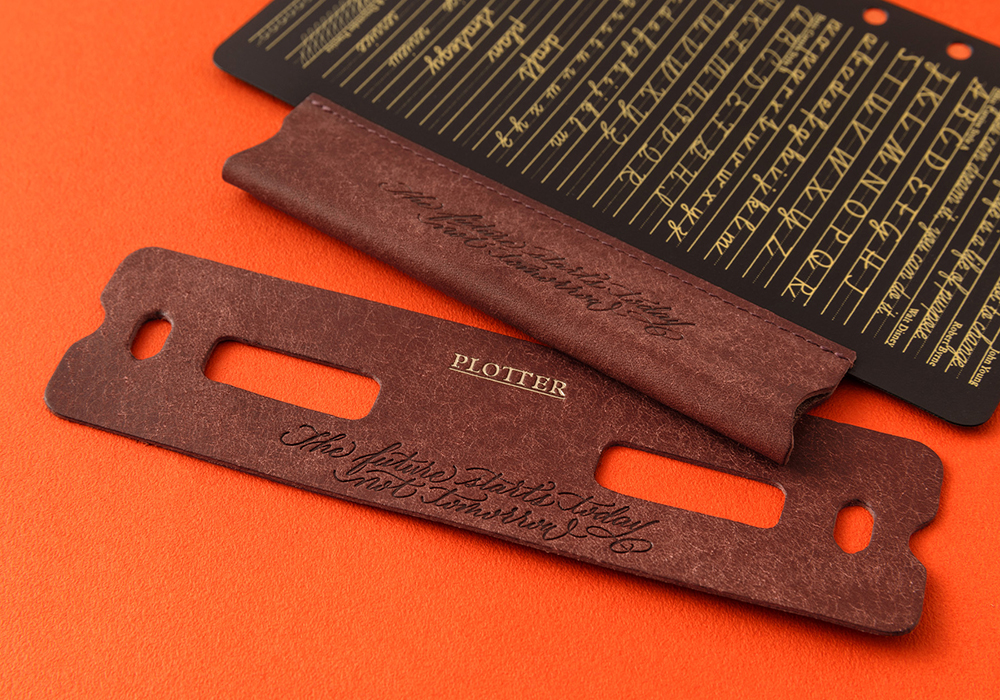 PLOTTER Accessory Refills in the matching Red Brown Pueblo Leather.