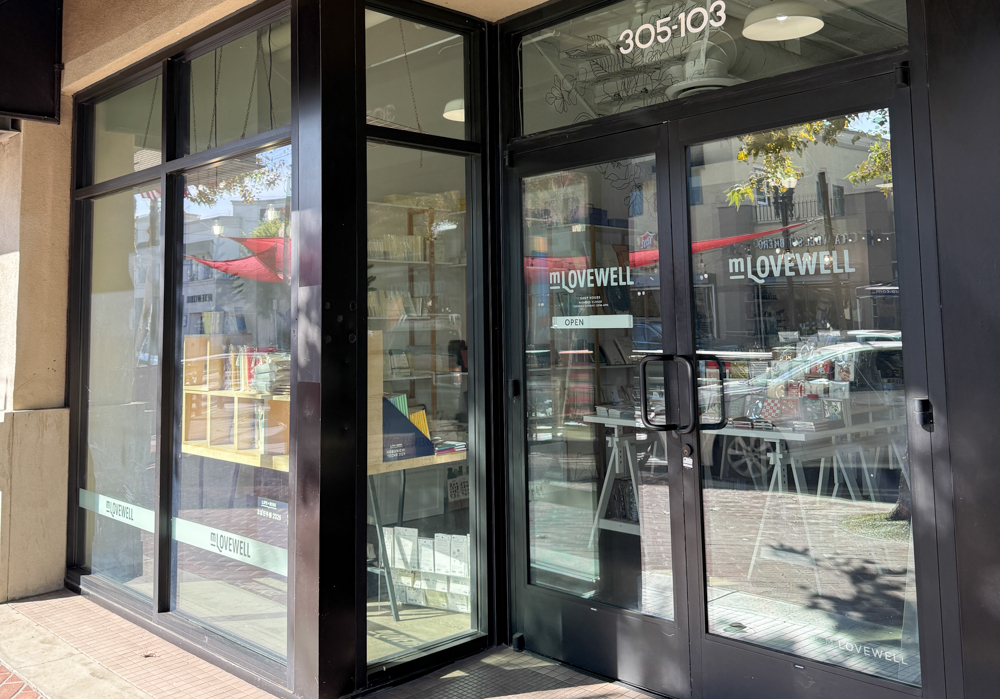 The exterior storefront of M.Lovewell in Santa Ana, California.