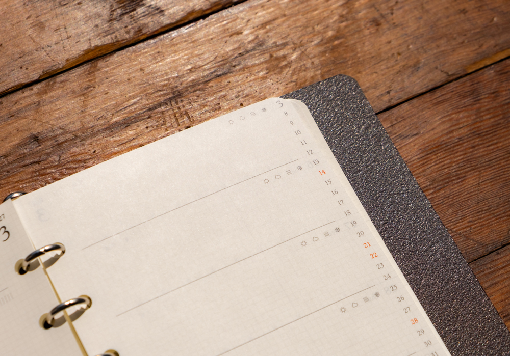 PLOTTER 2027 Weekly Schedule Refill.
